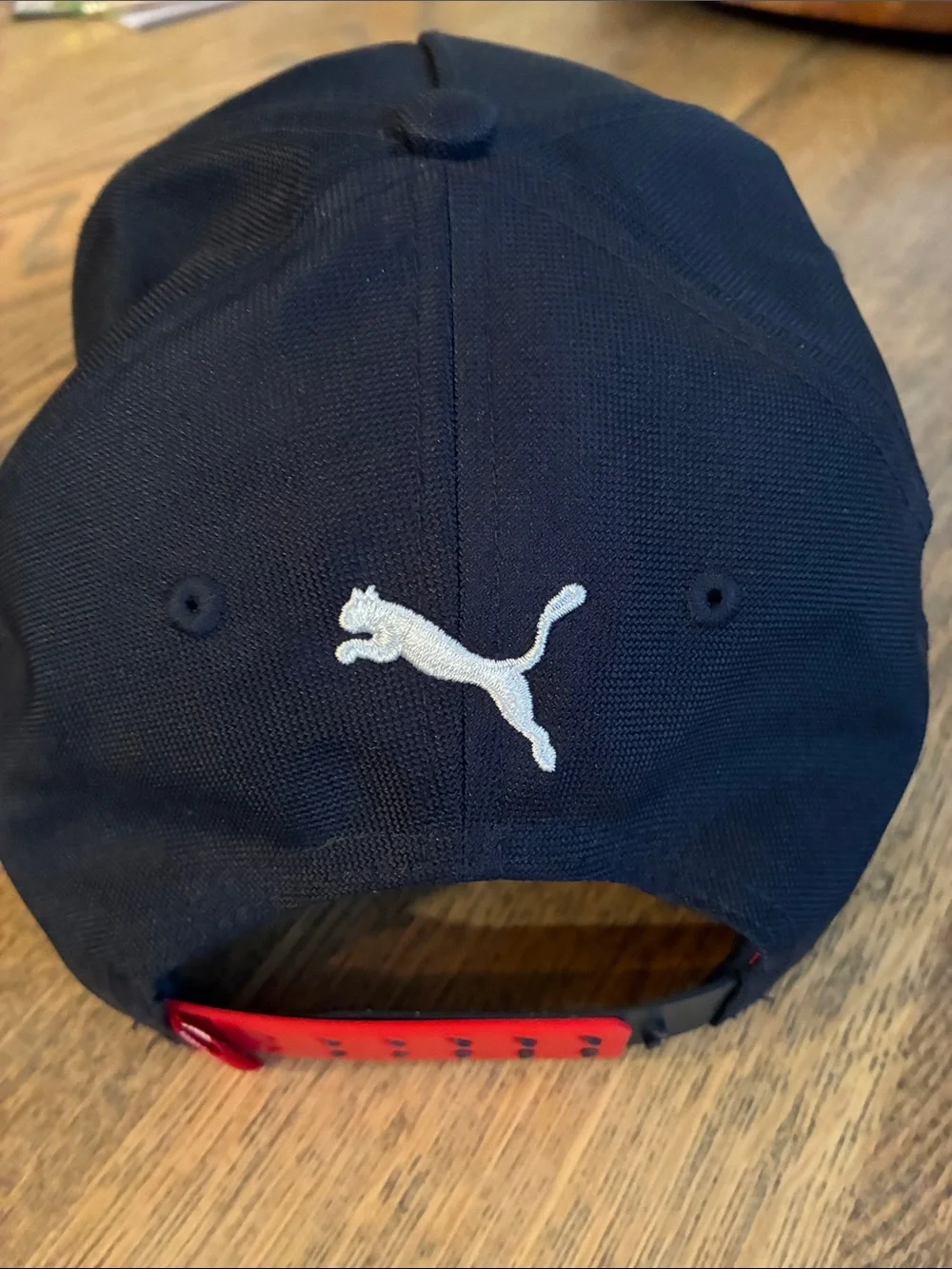 Formula One Puma Red Bull Racing Black Cap with Red Accent. ADULT